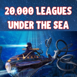 20,000 Leagues Under the Sea By  Jules Verne- Digital PDF file - Instant Access