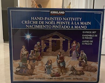13-piece Nativity Set by Kirkland Signature Hand-painted