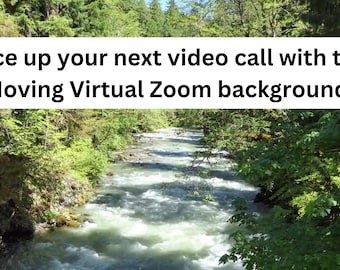 Aesthetic Animated River Scene | Zoom Virtual Background