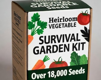 Heirloom Vegetable Seed Kit, 40 Variety Pack, Non GMO