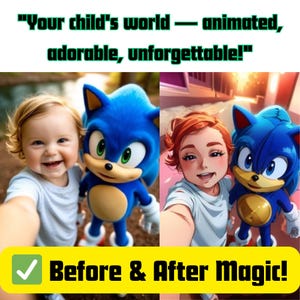 Turn Your Kid’s Photo into Animated Magic | Cartoon Style Portrait | Custom Digital Download Personalized | Sibling Cartoon Bundle (2 kids)