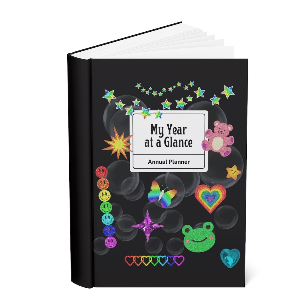 Undated Year at a Glance Planner | Minimalist Printable (PDF Download ...