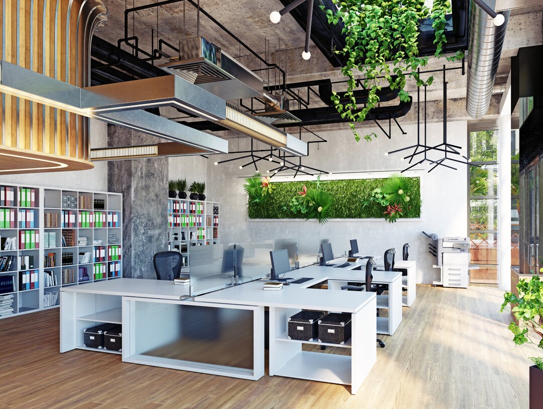Elegant Modern Design Digital Office Backdrops for Business Portraits ...