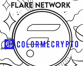 Flare SPARK ColorMeCrypto kleurboekpagina + GRATIS voorblad downloaden inbegrepen