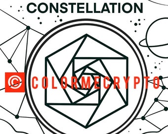 Constellation DAG ColorMeCrypto Coloring Book Page + GRATIS COVERSHEET Download inbegrepen