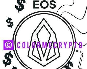 EOS ColorMeCrypto kleurboekpagina + GRATIS voorblad downloaden inbegrepen