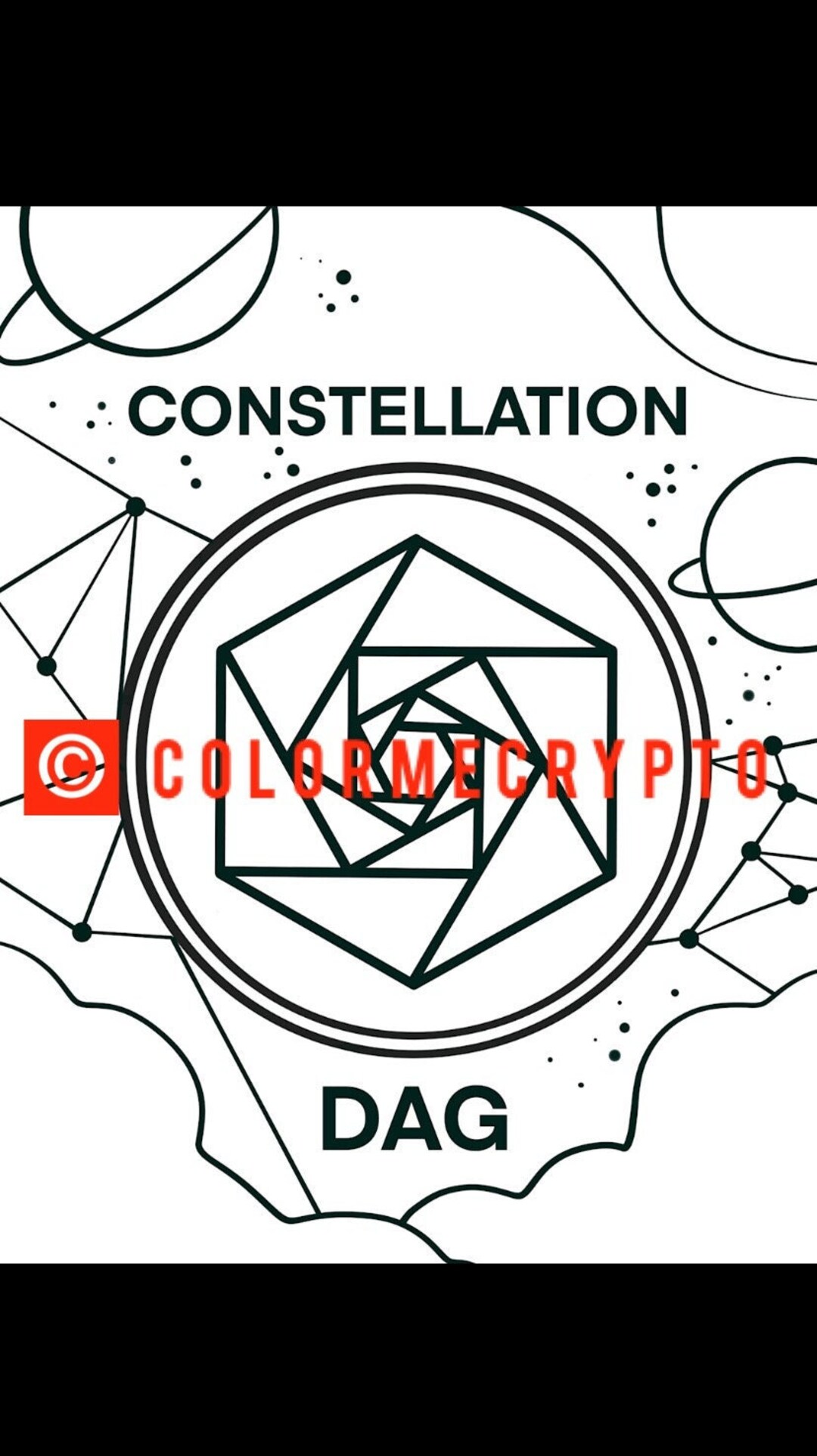 Constellation DAG Colormecrypto Coloring Book Page + FREE COVERSHEET  Download Included - Etsy