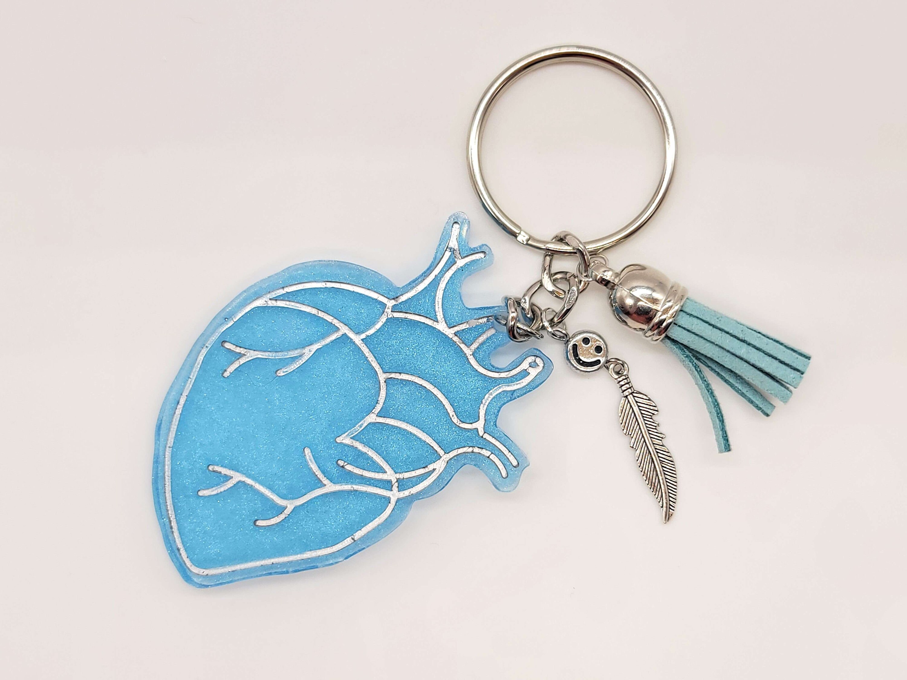 Human Heart Handmade Keychain - Etsy