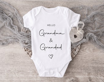 Personalised Grandparent Pregnancy Announcement Babygrow/Bodysuit