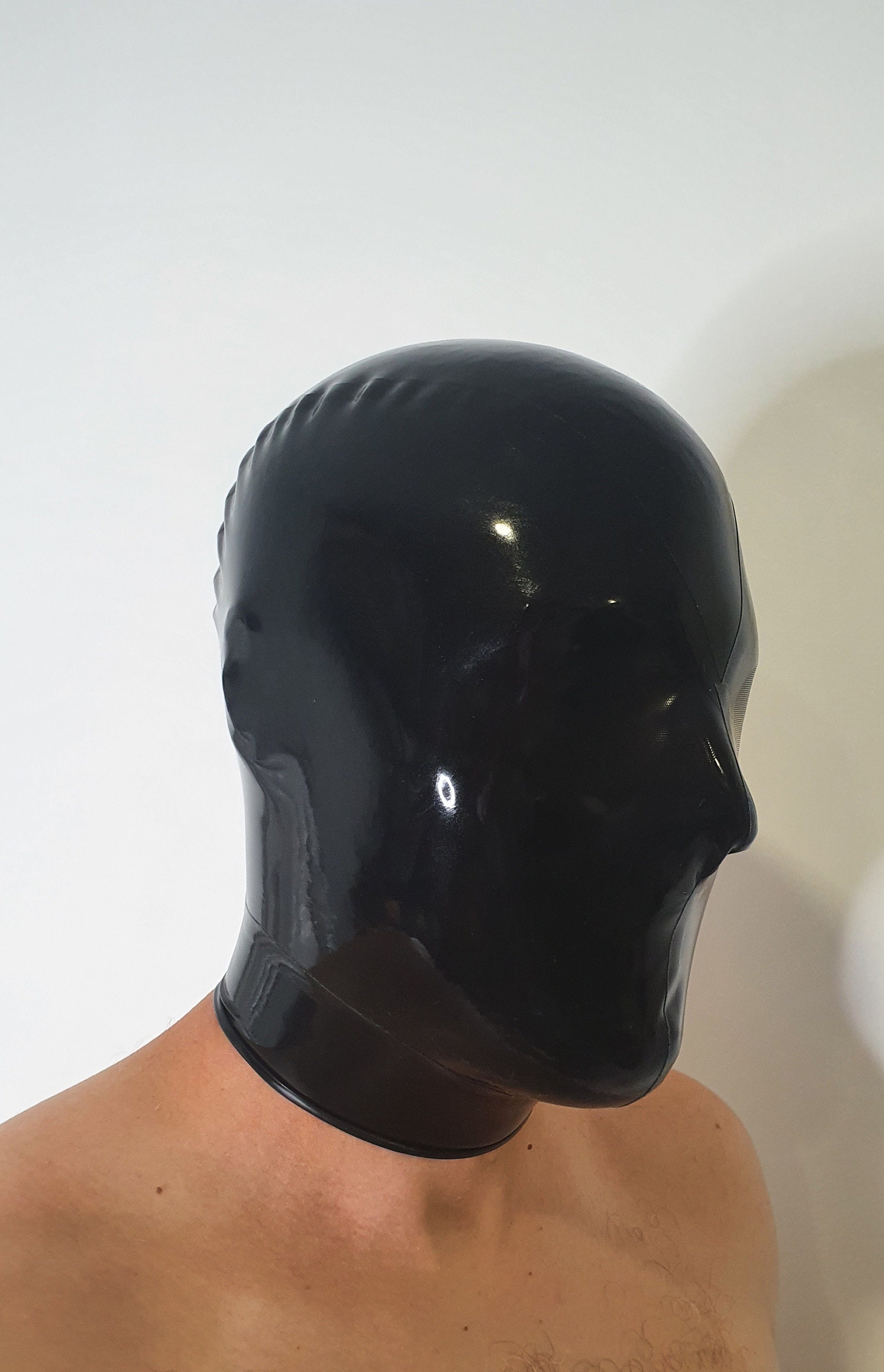 Cagoule Hood Latex Rubber Full Face Cover | Etsy