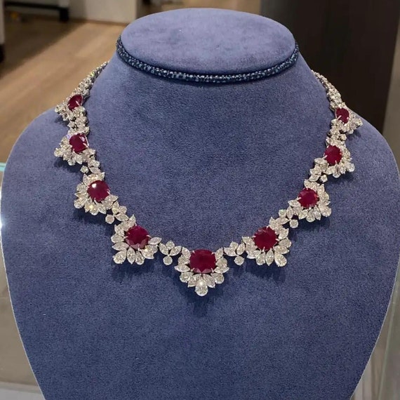 Breathtaking brilliance red necklace deals