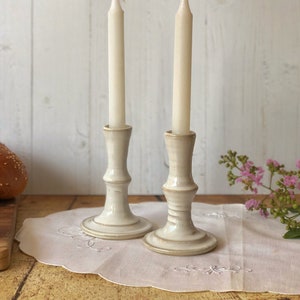 Keramik Shabbat Kerzenständer | Minimalistische klassische Kerzenhalter