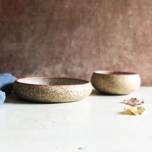 Two ceramic serving bowls | Pottery bowl | Handmade ceramic dish