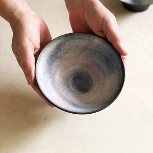blue ceramic bowls 4 handmade ceramic pottery bowls black ceramic serving bowls image 10