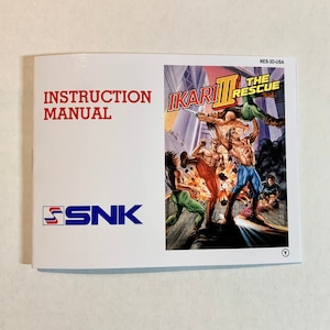 Ikari Warriors III 3: The Rescue Nintendo NES Reproduction Manual Custom Instruction Booklet image 1