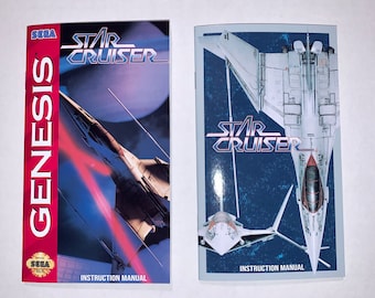 Star Cruiser - Reproduction Manual - Sega Genesis - Instruction Booklet - Mega Drive - Translated to English