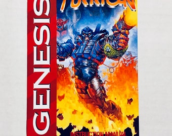 Mega Turrican - Sega Genesis - Manual de reproducción - Folleto de instrucciones personalizado - Mega Drive