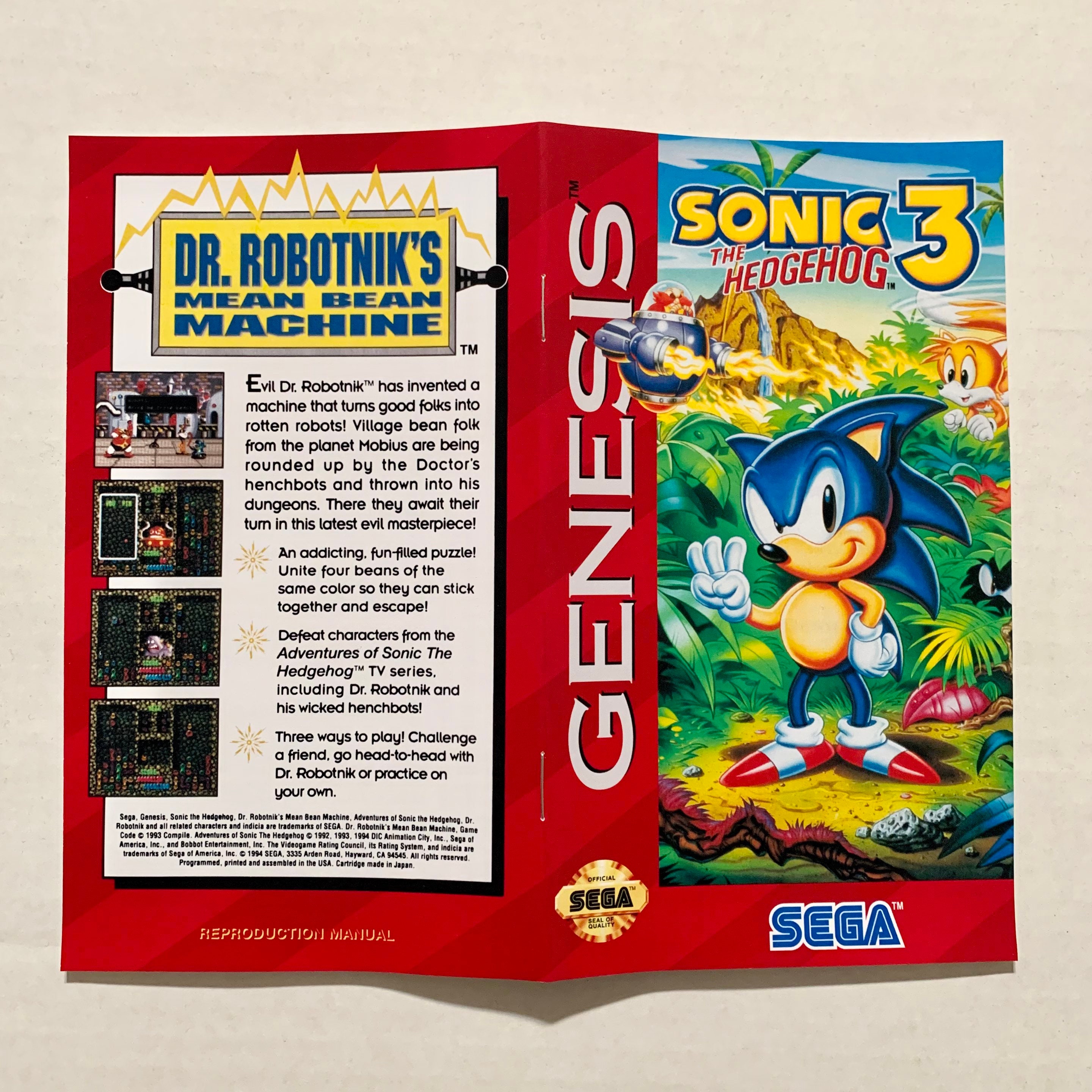 Sonic Classic Heroes (Sega Genesis) - Region Free Reproduction