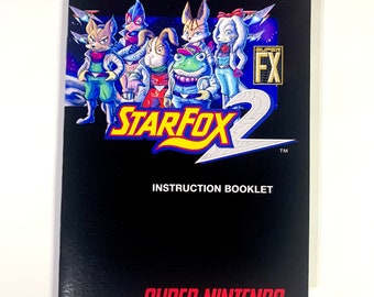 Star Fox 2 - SNES - Reproduction Manual - Custom Instruction Booklet - Super Nintendo