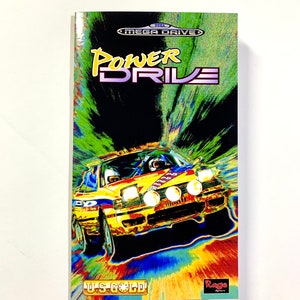 Power Drive Mega Drive Custom Manual Reproduction Instruction Booklet Sega Genesis image 1