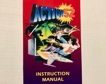 Action 52 - Sega Genesis - Reproduction Manual - Instruction Booklet - Mega Drive