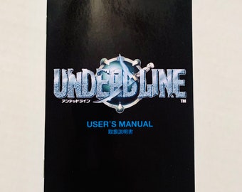 Undeadline (JP) - Mega Drive - Reproduction Manual - Sega Genesis - Japanese Instruction Booklet