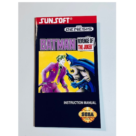 Batman: Revenge of the Joker Sega Genesis Custom/reproduction  