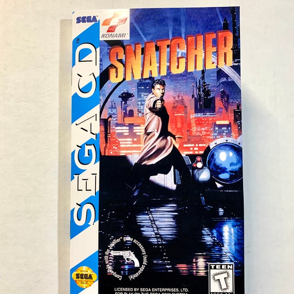 Snatcher - Sega CD - Reproduction Manual - Custom Instruction Booklet - Genesis Mega Drive