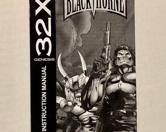 Blackthorne - Sega 32x - Custom/Reproduction Manual - Instruction Booklet - Genesis Mega Drive