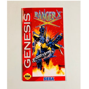 Ranger X Sega Genesis Reproduction Manual Instruction Booklet Mega Drive image 1