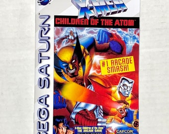 X-Men: Children of the Atom - Sega Saturn - Reproduction Manual - Custom Instruction Booklet