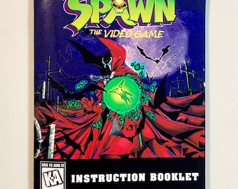 Spawn - Custom Manual - SNES Super Nintendo - Reproduction Instruction Booklet