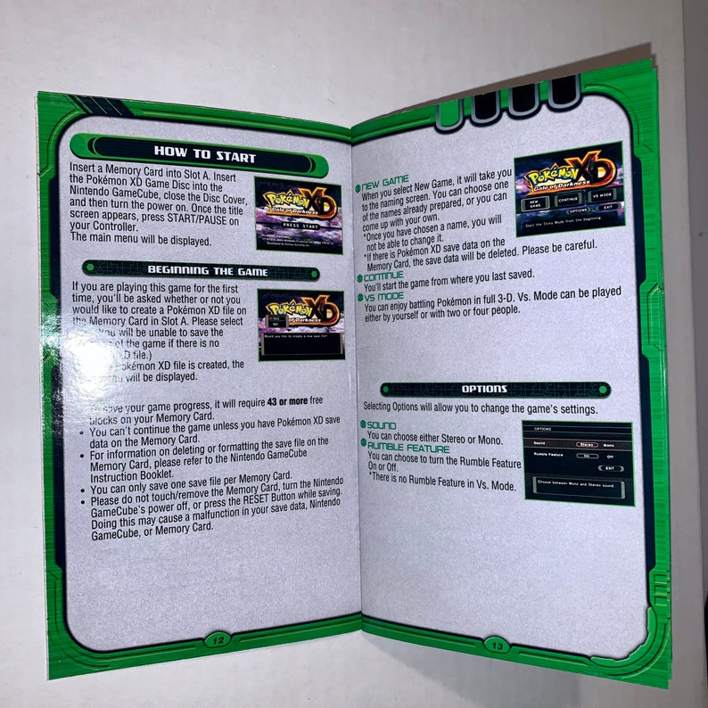 Pokémon XD: Gale of Darkness Nintendo GameCube Reproduction Manual Custom Instruction Booklet NES image 3