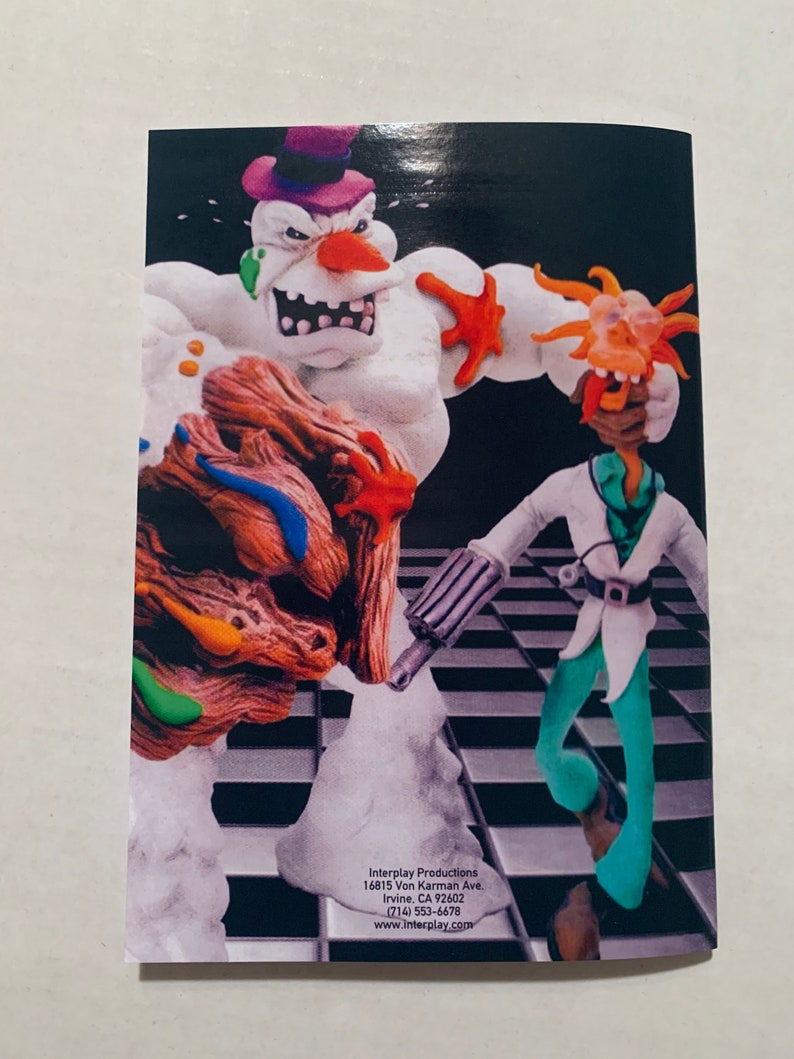 Clayfighter Sculptors Cut N64 Reproduction Manual Etsy