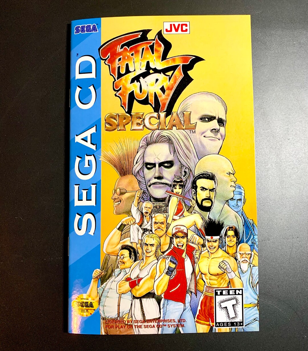Fatal Fury Special Sega CD Reproduction Manual Custom Instruction
