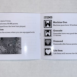 Ikari Warriors III 3: The Rescue Nintendo NES Reproduction Manual Custom Instruction Booklet image 3