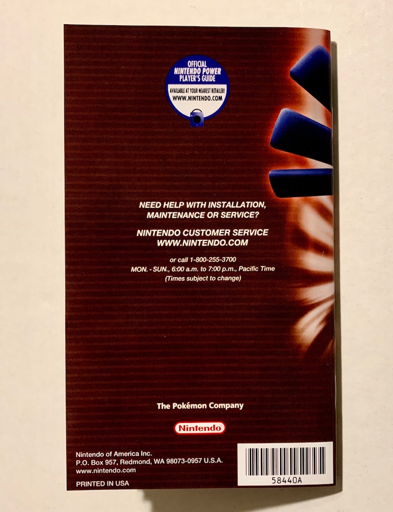 Pokémon XD: Gale of Darkness Nintendo GameCube Reproduction Manual Custom Instruction Booklet NES image 4