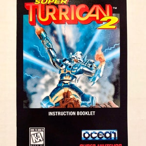 Super Turrican 2 - SNES - Reproduction Manual - Super Nintendo - Custom Instruction Booklet