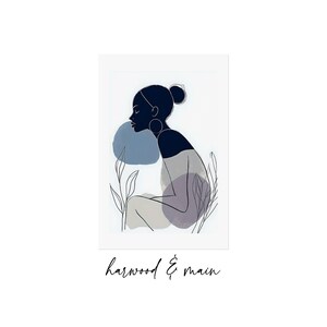 Silhouette Wall Art, African American Line Drawing, Minimalist Black Art Print, Modern Home Decor, Fine Art Poster Print, Abstract Figure