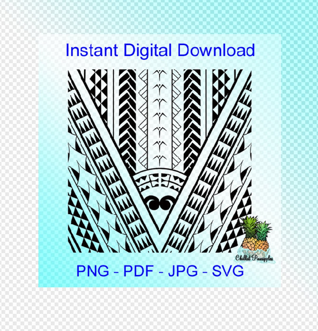 Digital Download Polynesian Tribal Block Graphics - Pdf, Jpg, Png, Svg ...