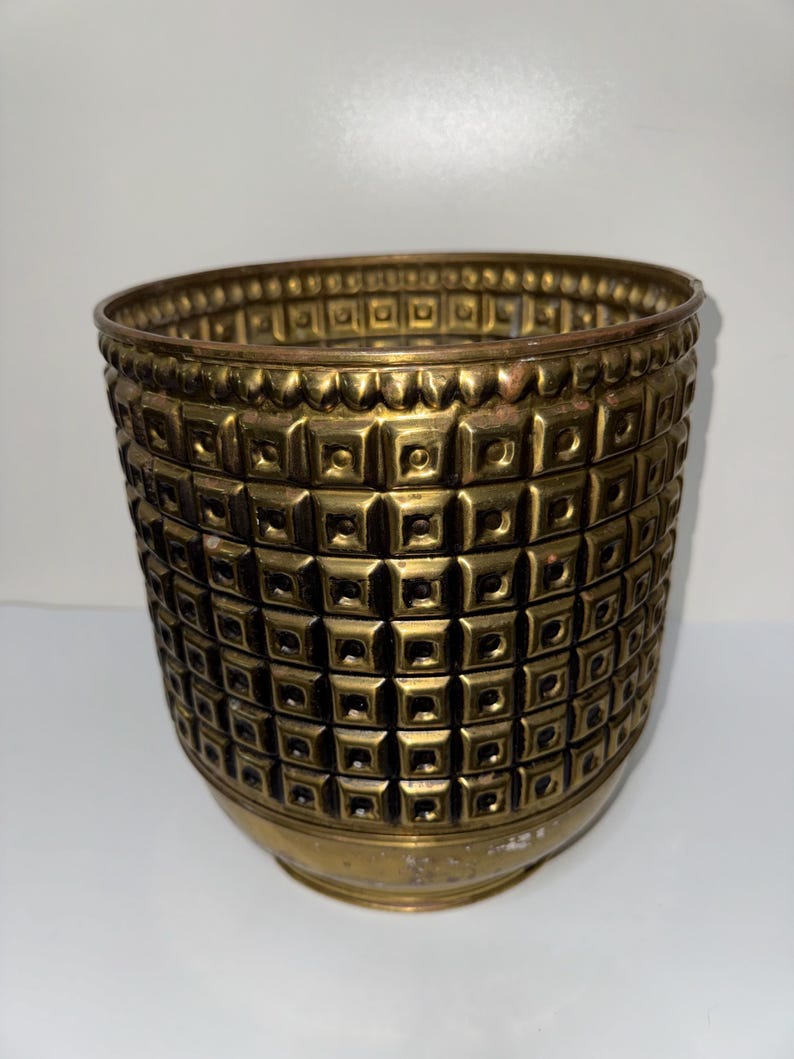 Vintage Peerage Brass Planter Model 933077 | 1930s Art Deco English ...