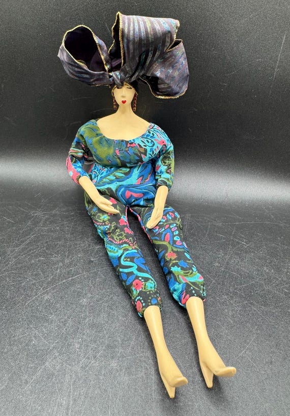 Vintage Marie Paule Rigodon Pose-able Porcelain Doll Made in