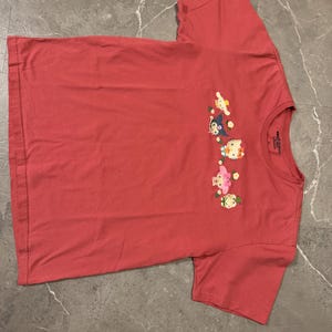 Hello Kitty by Sanrio Embroidered Fruits Group Shot T-Shirt Pink BoxLunch Size XL image 8
