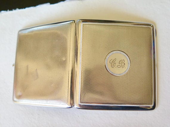 Antique Art Deco Solid Silver Cigarette Case, Whi… - image 5
