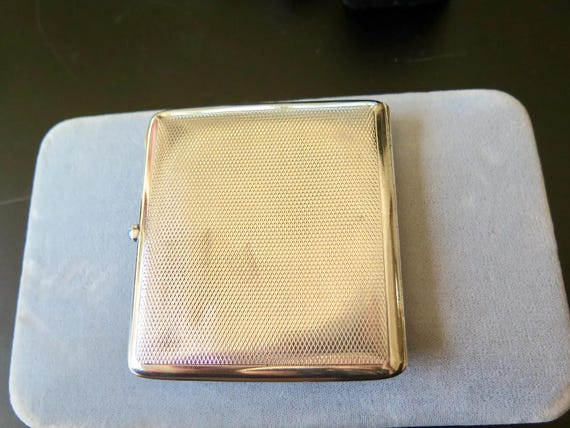 Antique Art Deco Solid Silver Cigarette Case, Whi… - image 4