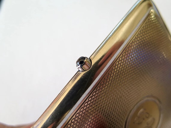 Antique Art Deco Solid Silver Cigarette Case, Whi… - image 9