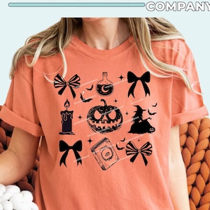 Spooky Halloween Tee – Jack-o'-Lantern, Girly Goth Shirt
