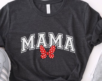 Disneyish Mamma Camicie Minnie Mamma Camicie xDisney Mama Camicia Disneyish Mothers Day Tee Regalo Per Mama vacanza tshirt Cute Mama Coquette camicia