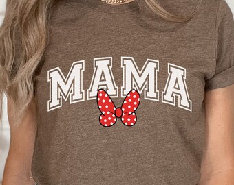 Disneyish Mamma Camicie Minnie Mamma Camicie xDisney Mama Camicia Disneyish Mothers Day Tee Regalo Per Mama vacanza tshirt Cute Mama Coquette camicia
