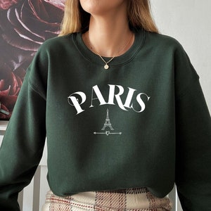 Paris sweatshirt, Paris vintage sweatshirt, Paris travel sweatshirt, I love Paris crewneck